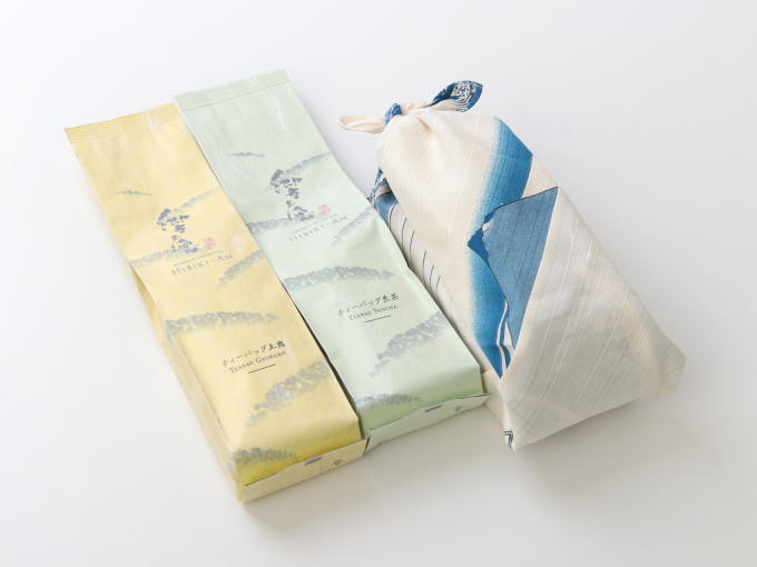 [New] FUROSHIKI Gift Teabag Set - KOHSHU KAJIKAZAWA pattern